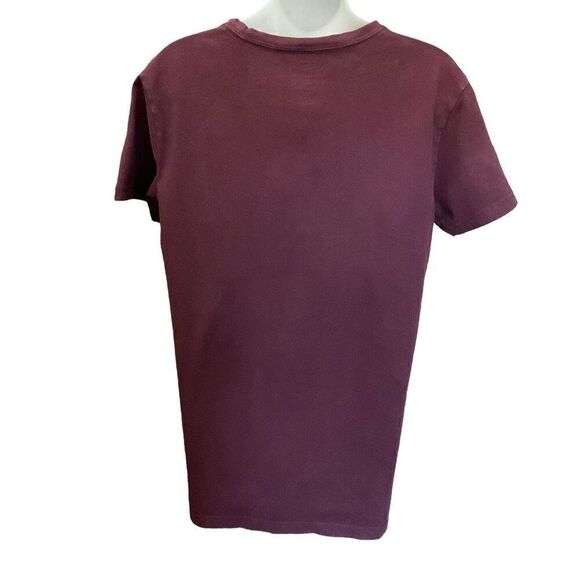American Eagle Tee Shirt Active Flex Crew Neck Maroon Short Sleeve Size Small - Picture 2 of 10